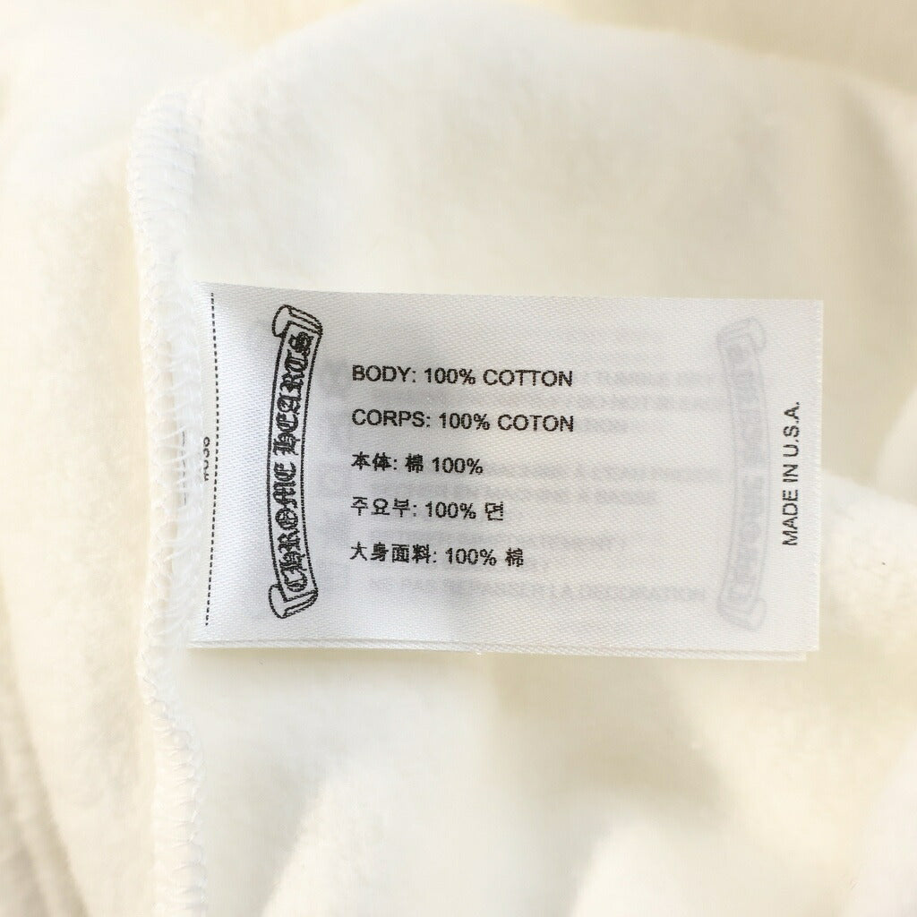 CHROME HEARTS(クロムハーツ) Vertical Arm Logo Hoodie バーティカルアームロゴフーディー パーカー ホワイト