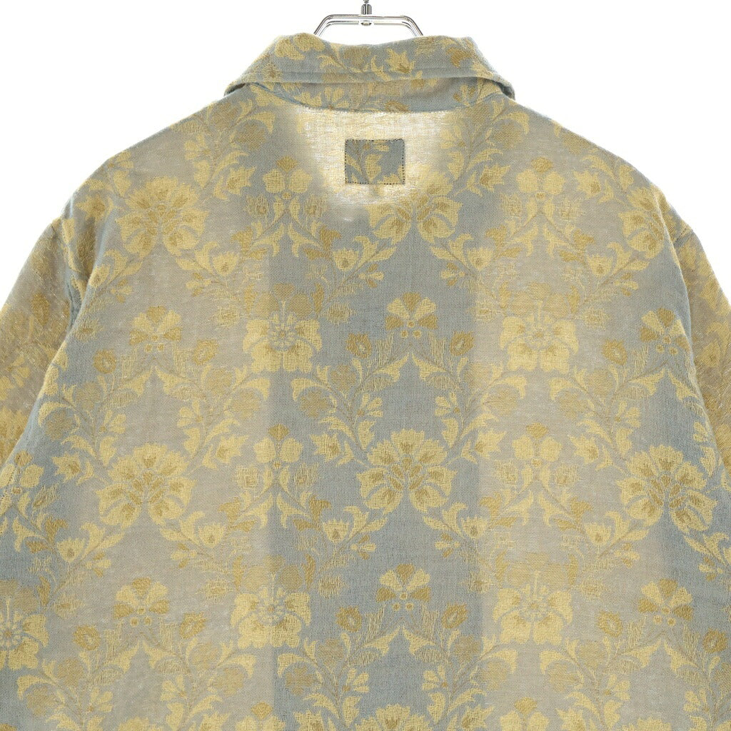 Needles(ニードルス) Cabana Shirt カバナシャツ 総柄 半袖シャツ OT191 ブルー/イエロー