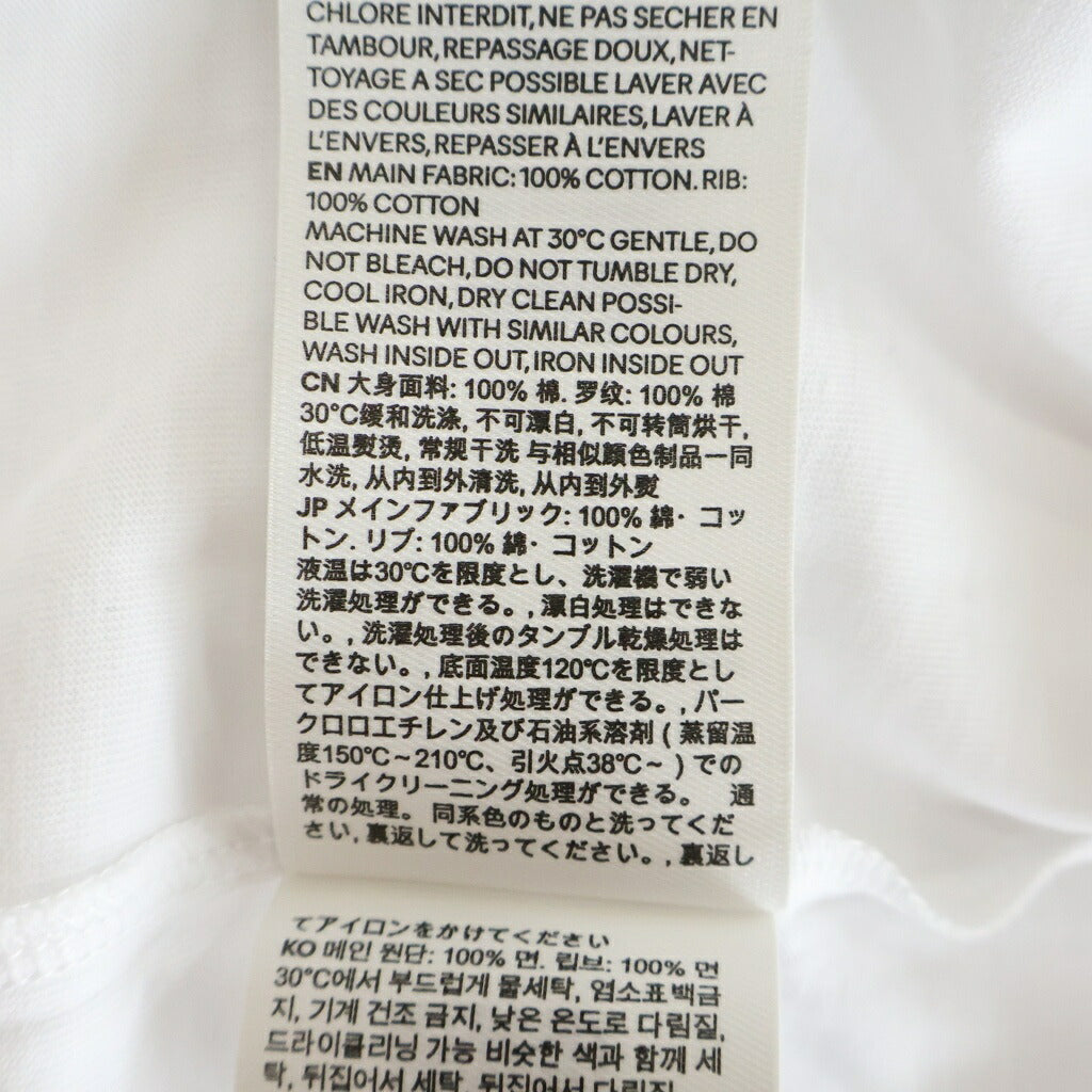 ami paris(アミパリス) フロントロゴ刺繍 半袖Tシャツカットソー HTS411.JE0270 ホワイト