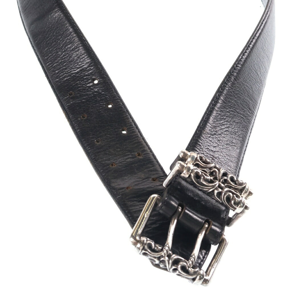 CHROME HEARTS(クロムハーツ) BLT ROLLER 3PC 1.5inch 3PCローラーバックル レザーベルト シルバー BCA357