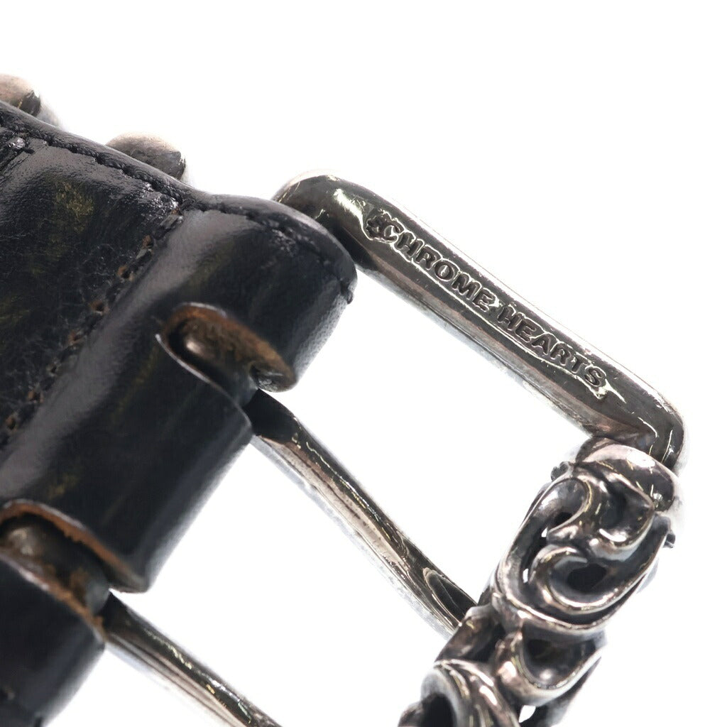 CHROME HEARTS(クロムハーツ) BLT ROLLER 3PC 1.5inch 3PCローラーバックル レザーベルト シルバー BCA357