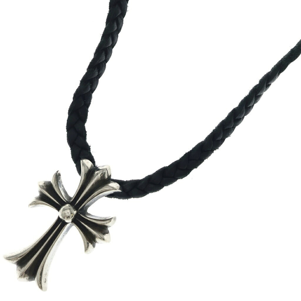 CHROME HEARTS(クロムハーツ) CH CRS SMLスモールCHクロス BC ボロチップブレイド ネックレス シルバー BCA220