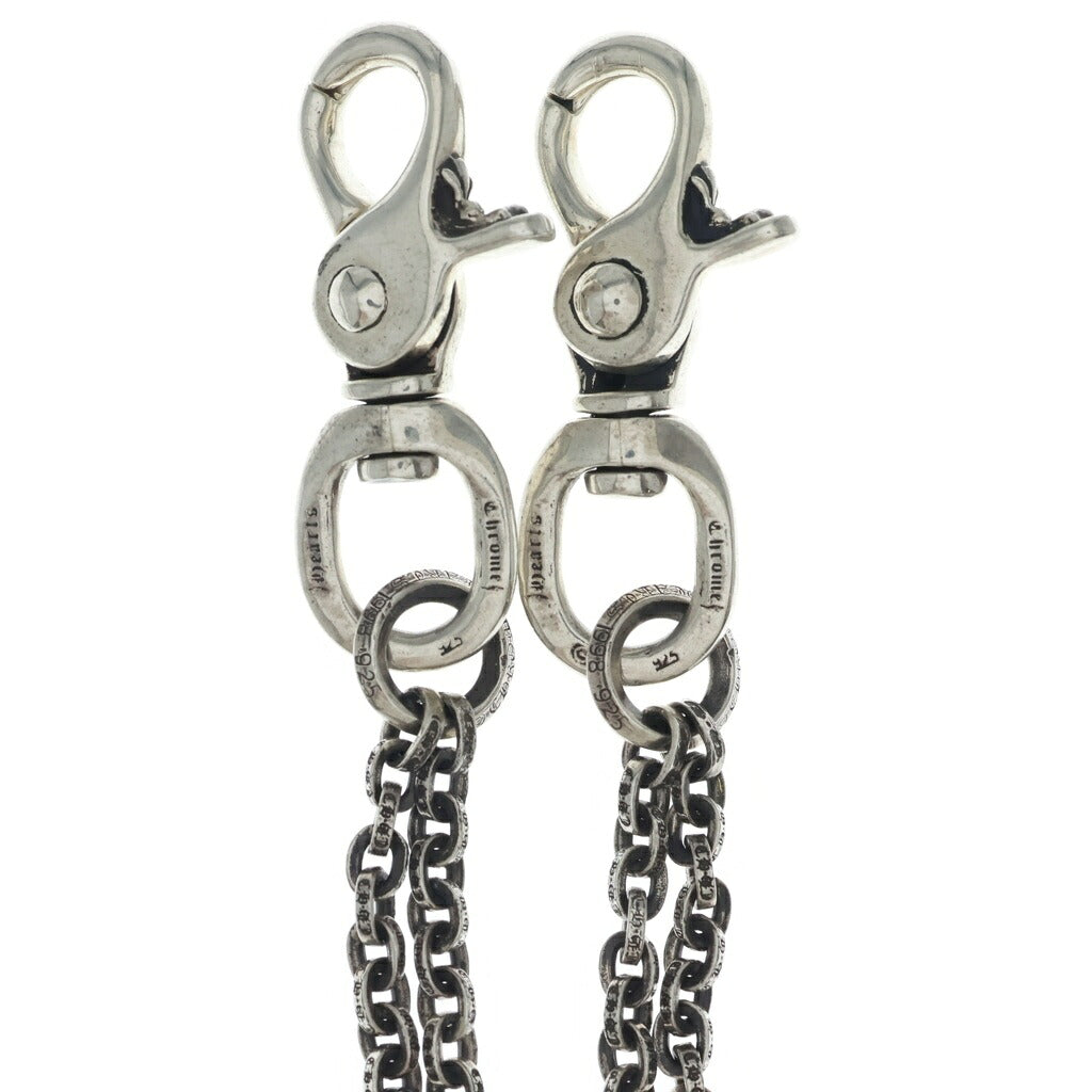 CHROME HEARTS(クロムハーツ) CHN DOUBLE PAPER CLIP 2クリップ ショートダブルペーパー ウォレットチェーン シルバー