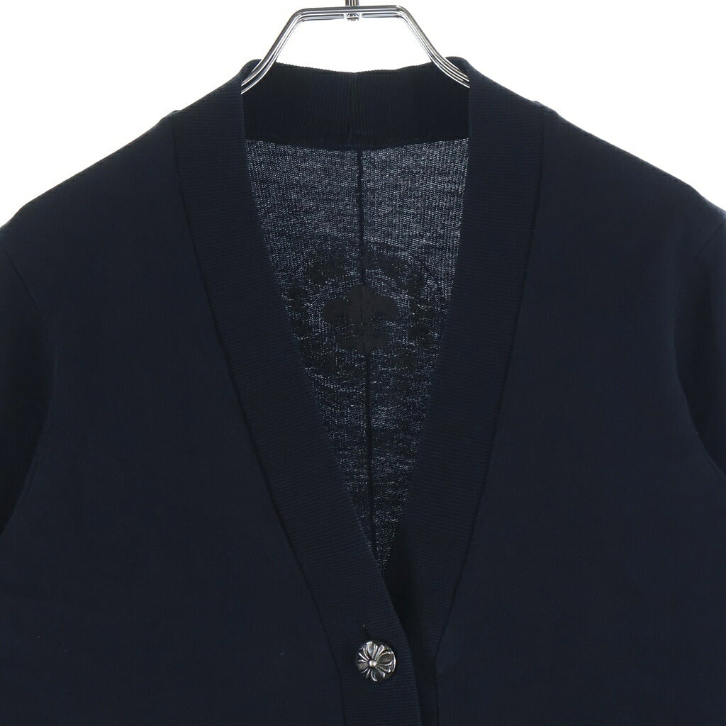 CHROME HEARTS(クロムハーツ) CHプラスパッチ クロスボールボタン ロングカーディガン ブラック