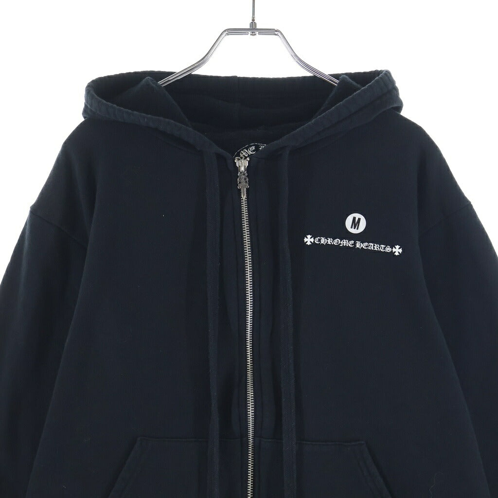 CHROME HEARTS(クロムハーツ) MADE IN HOLLYWOOD SWTSHRT HD ZIP メイドインハリウッド ジップアップパーカー ブラック
