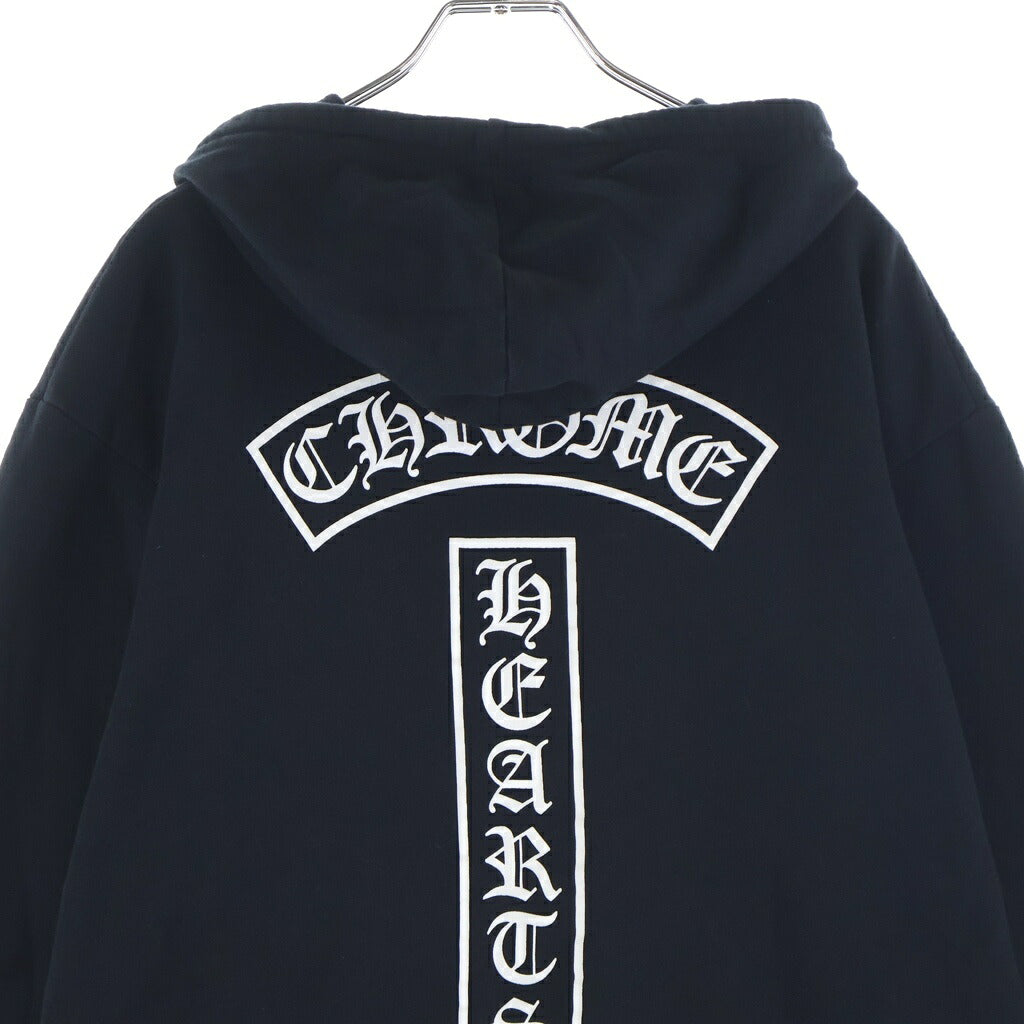 CHROME HEARTS(クロムハーツ) T Bar SWTSHRT HD ZIP Tバー マルチロゴ ジップアップパーカー ブラック