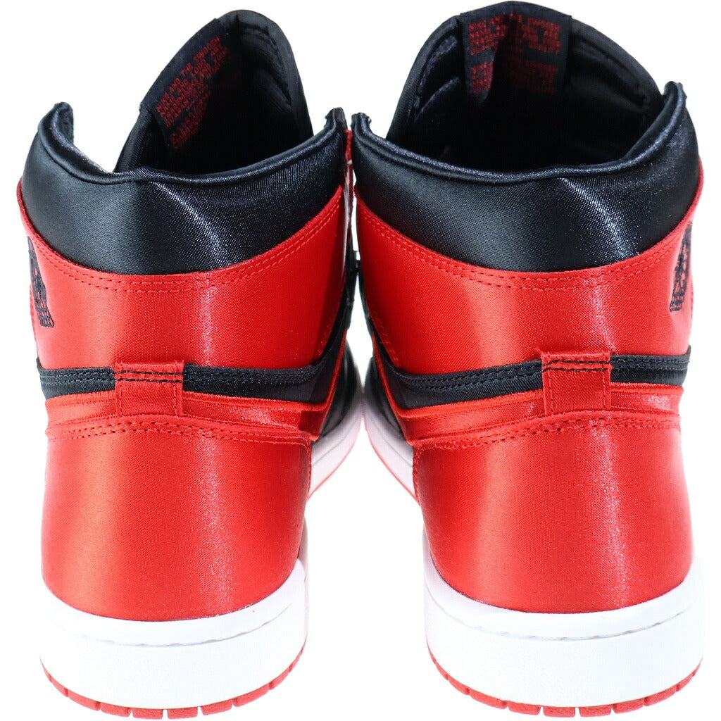 NIKE(ナイキ) Women's Air Jordan 1 Retro High Satin Bred エアジョーダン1 レトロ ハイ OG ハイカットスニーカー レッド/ブラック FD4810-061