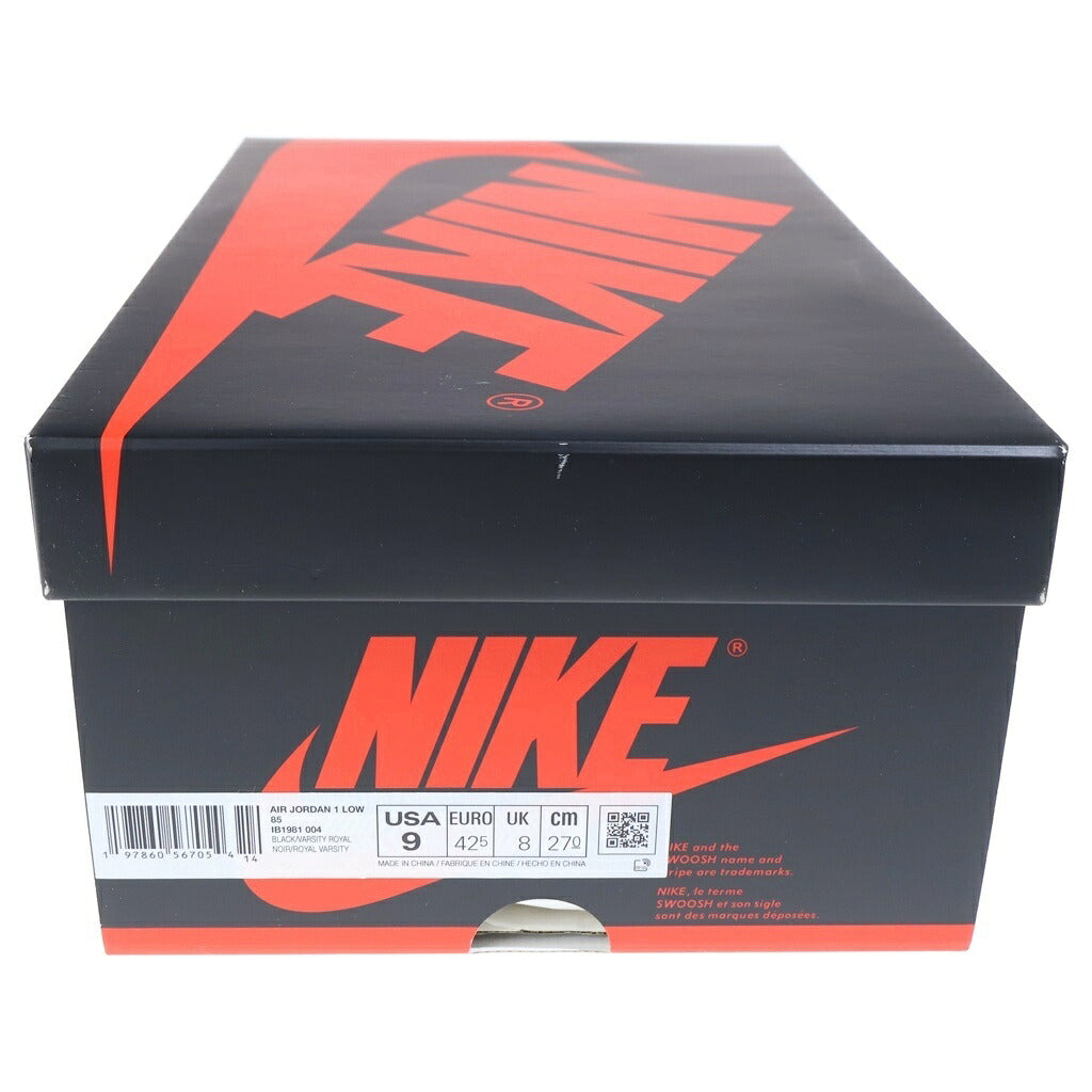 NIKE(ナイキ) Air Jordan 1 Low Black and Royal Blue エアジョーダン1 ロー 85 ハイカットスニーカー ネイビー/ブラック IB1981-004