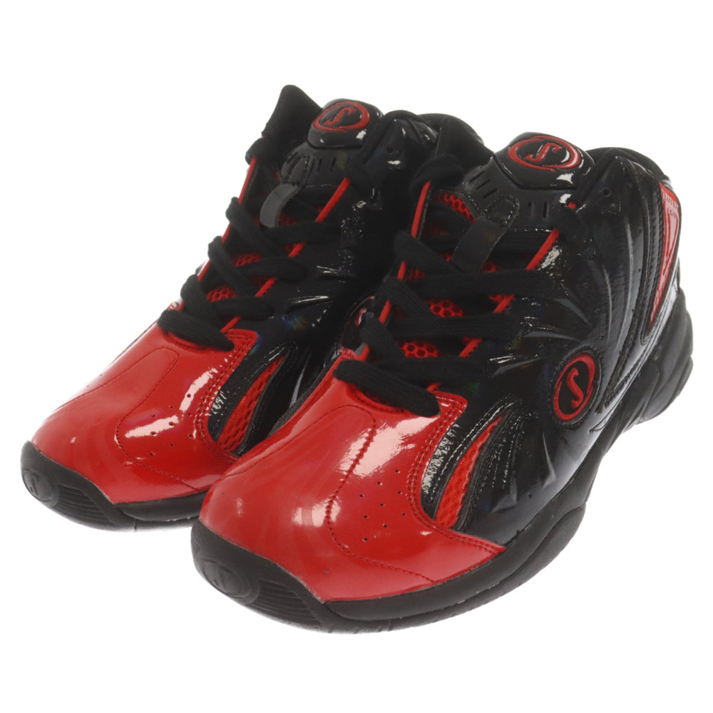 SPALDING(スポルディング) CYTEK MID SPB-1006 サイテック ハイカットスニーカー ブラック/レッド US8.5/26.5cm