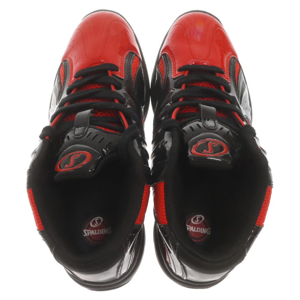 SPALDING(スポルディング) CYTEK MID SPB-1006 サイテック ハイカットスニーカー ブラック/レッド US8.5/26.5cm