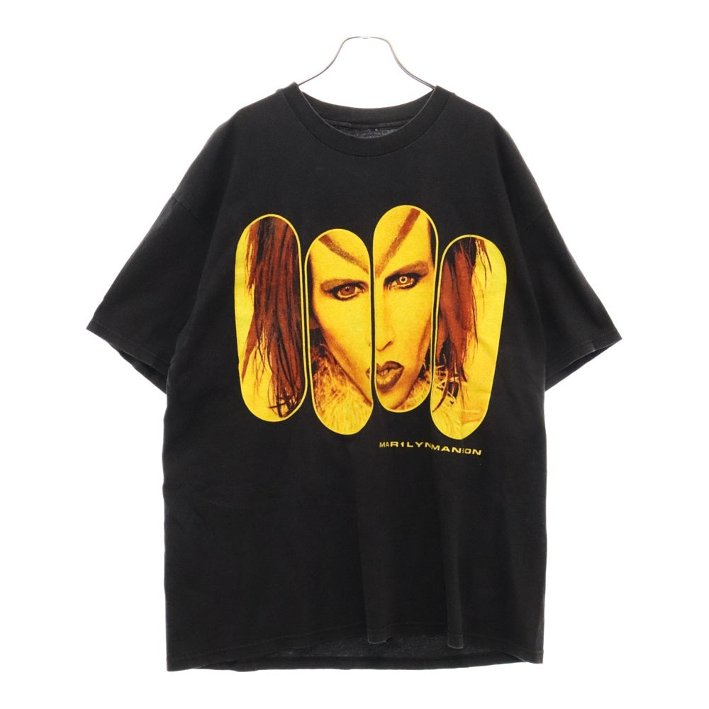VINTAGE(ヴィンテージ) 90s Marilyn Manson Rock Is Dead Tee マリリンマンソン ロックイズデッド バンド半袖Tシャツットソー ブラック