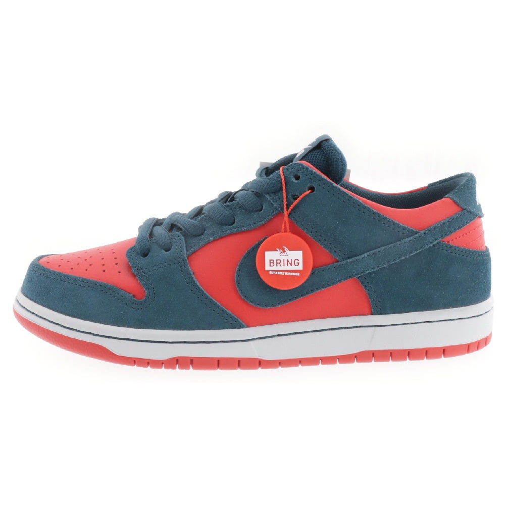 NIKE SB(ナイキエスビー) ZOOM DUNK LOW PRO 854866-336 ズームダンク ナイトシェイド ローカットスニーカー US8.5/26.5cm レッド/ネイビー