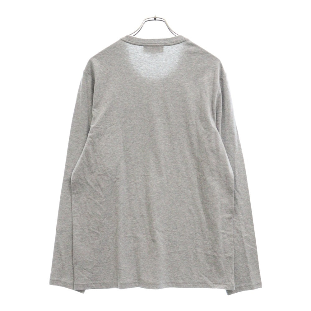 BURBERRY(バーバリー) Emblem Long Sleeve T-Shirt 8004255 エンブレムロゴ刺繍長袖Tシャツ グレー