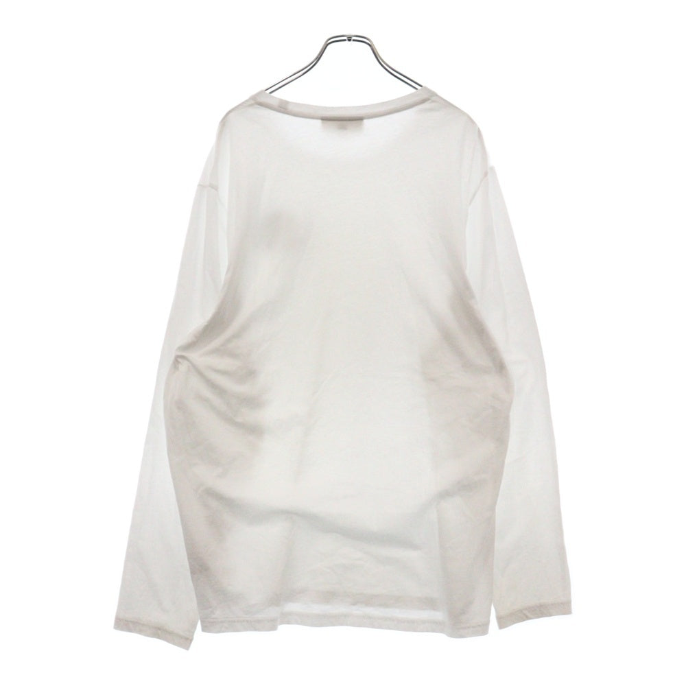 BURBERRY(バーバリー) Emblem Long Sleeve T-Shirt 8004256 エンブレムロゴ刺繍長袖Tシャツ ホワイト