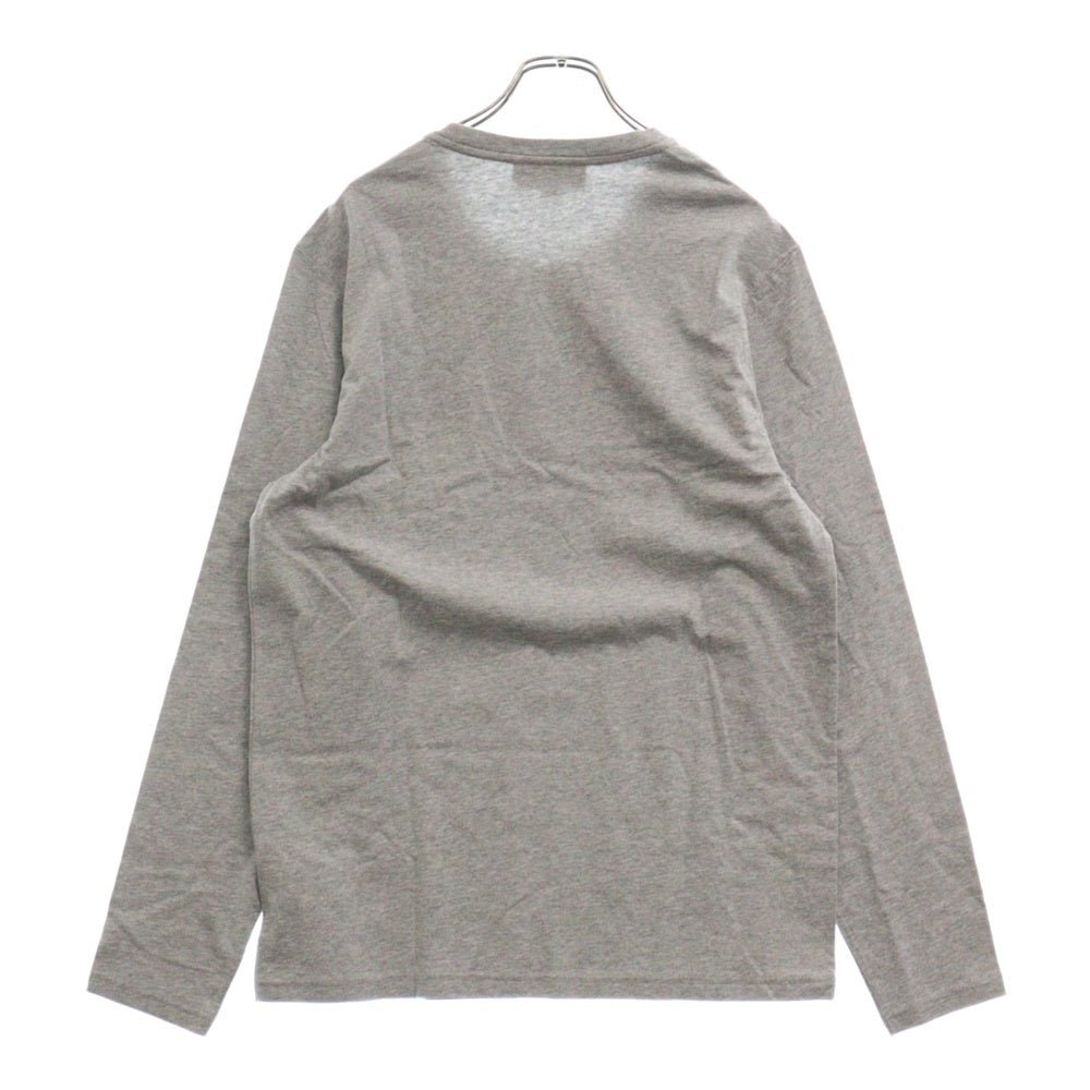 BURBERRY(バーバリー) Emblem Long Sleeve T-Shirt 8004255 エンブレムロゴ刺繍長袖Tシャツ ロンT グレー