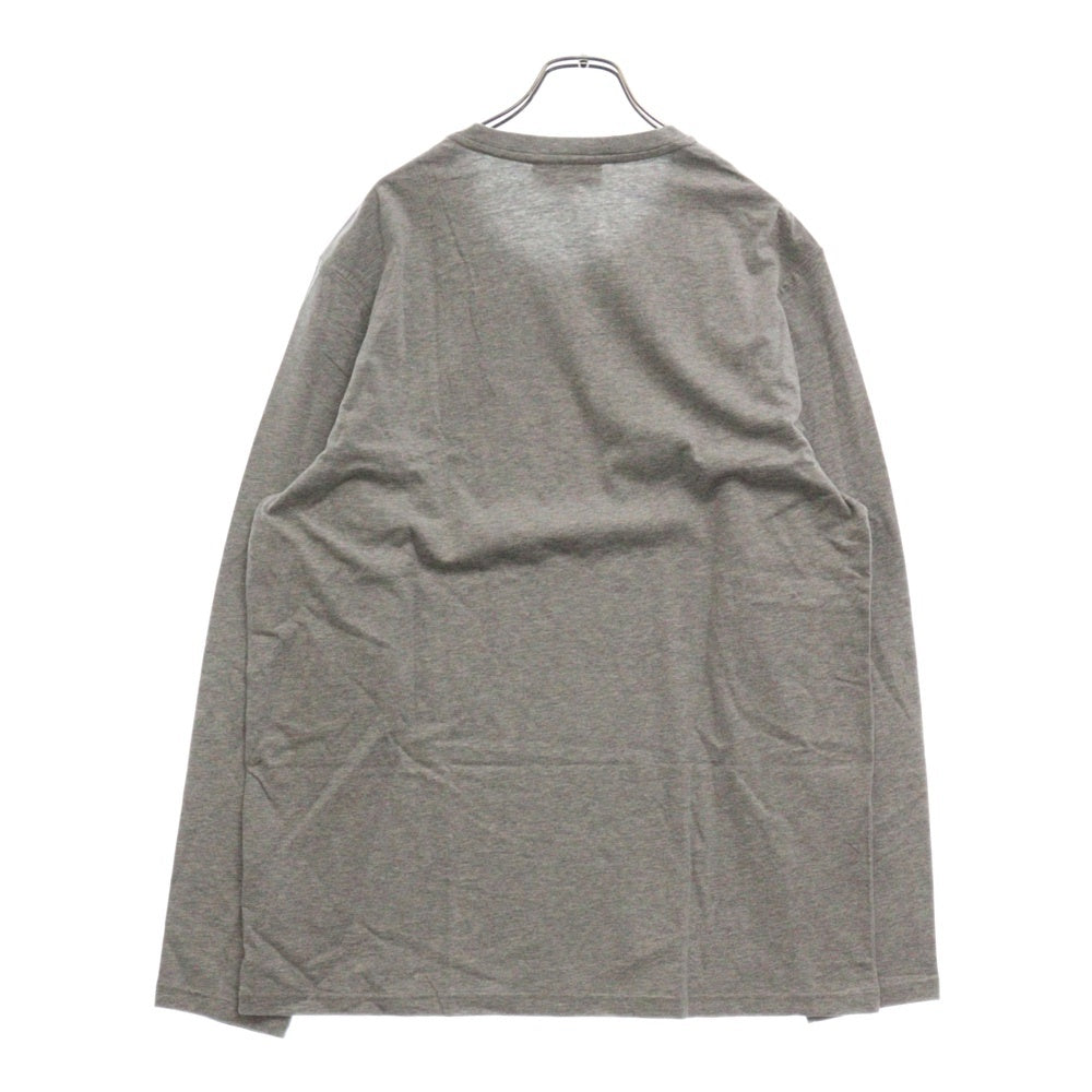 BURBERRY(バーバリー) Emblem Long Sleeve T-Shirt 8004255 エンブレムロゴ刺繍長袖Tシャツ ロンT グレー