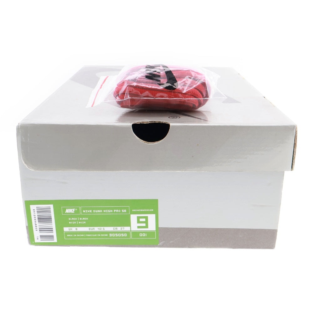 NIKE SB(ナイキエスビー) 【観賞用 2004年製】DUNK HIGH PRO SB UNLUCKY 13 305050-001 ダンク アンラッキー ハイカットスニーカー US9/27cm ブラック