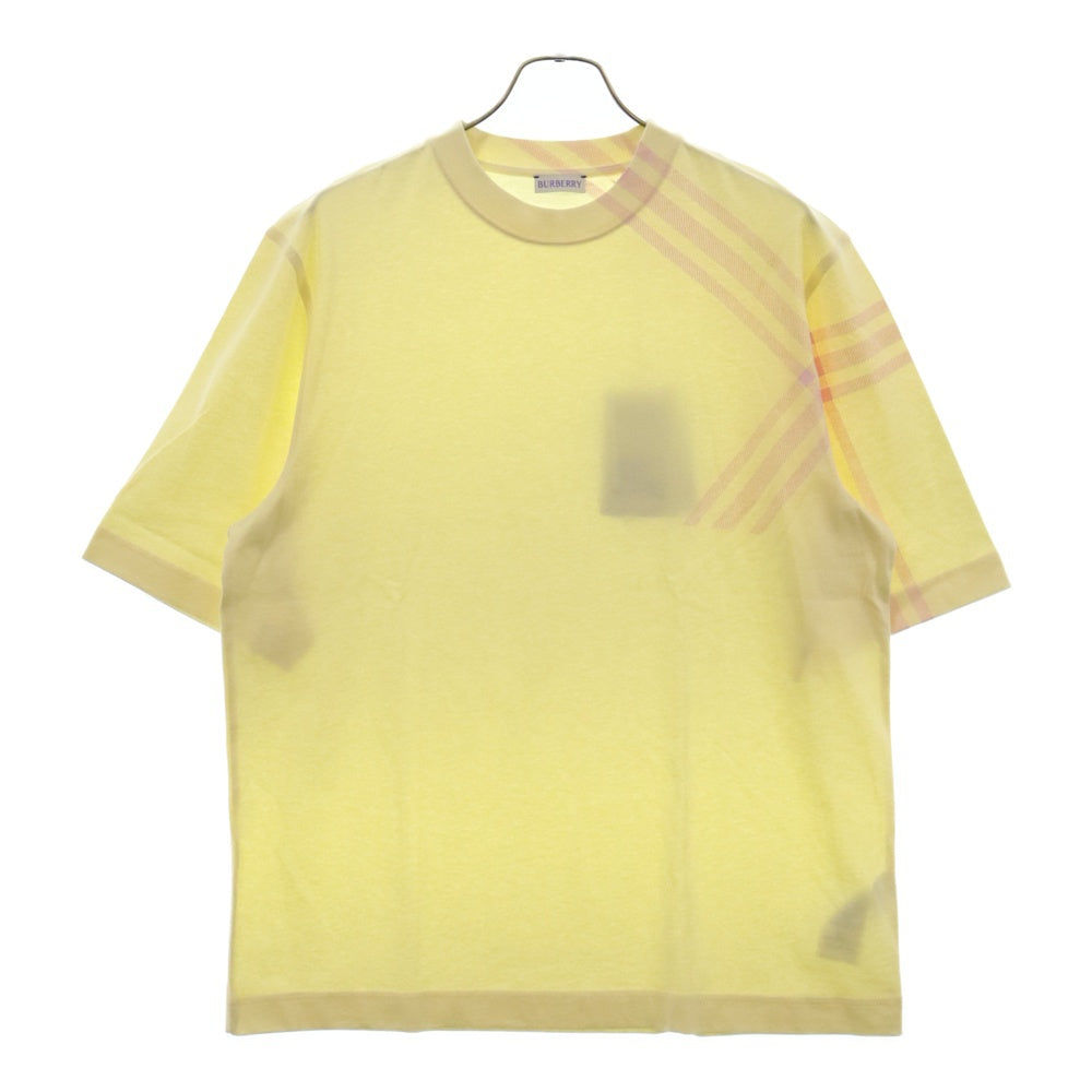 BURBERRY(バーバリー) ショルダーチェック半袖Ｔシャツ 8082053 イエロー