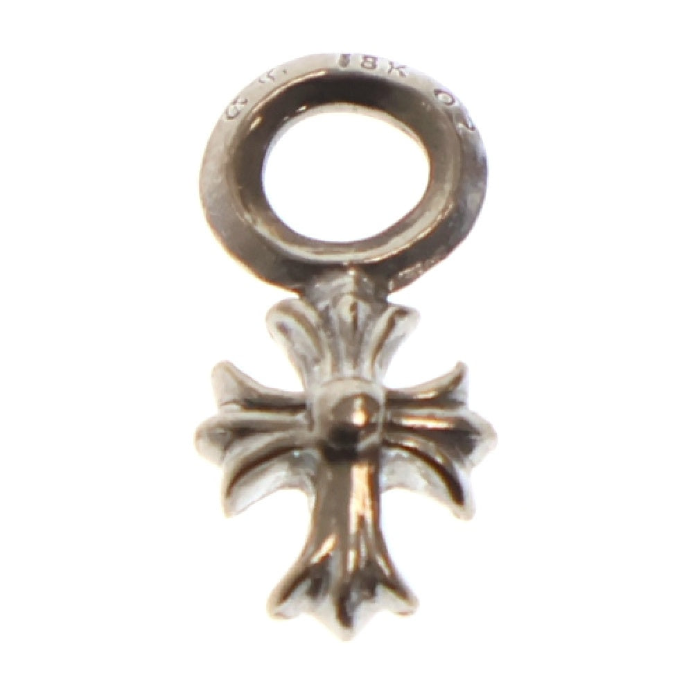 CHROME HEARTS(クロムハーツ) 18K STACK CH CROSS CHクロススタックチャーム ホワイトゴールドネックレストップ ※国内コピーギャラ付き