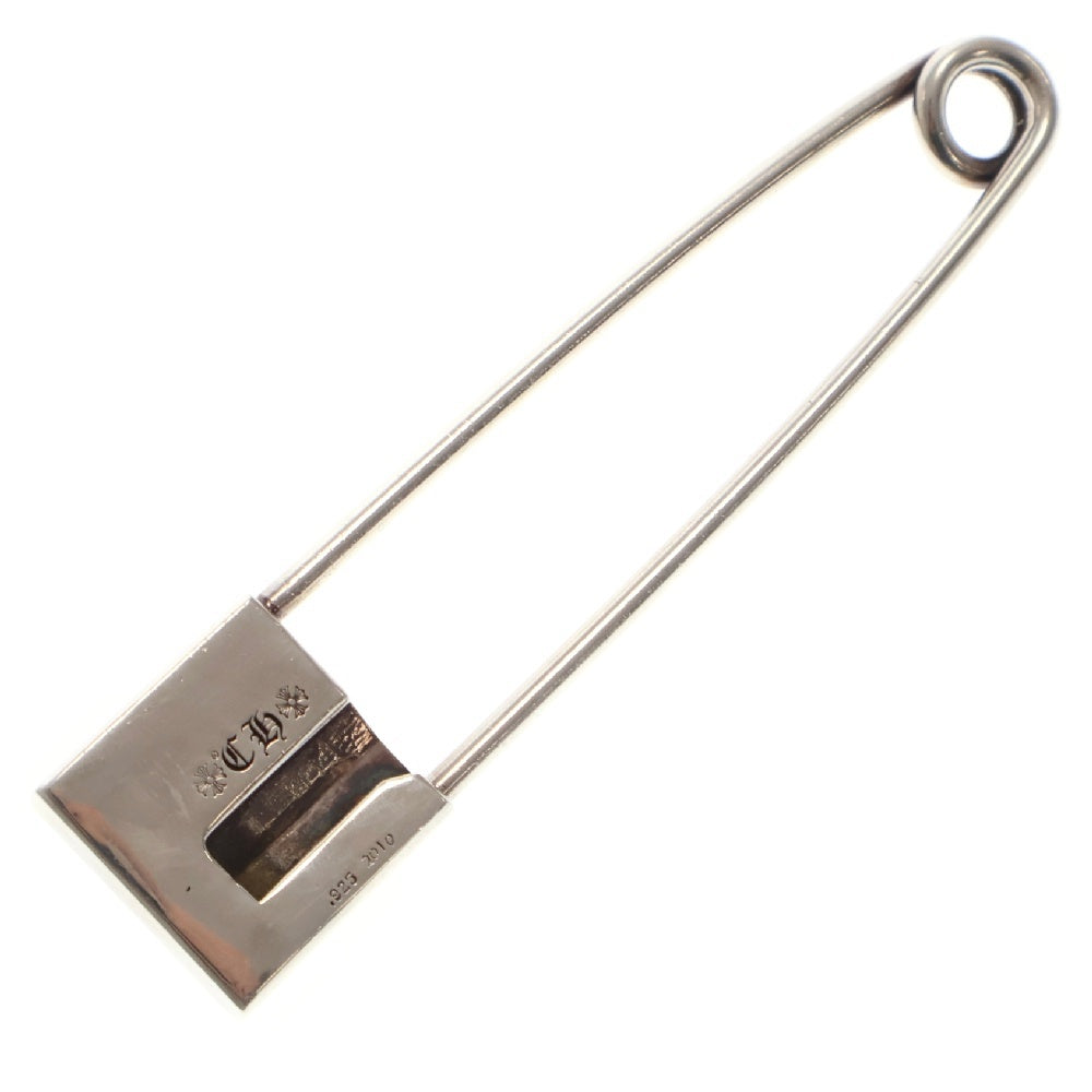CHROME HEARTS(クロムハーツ) SAFETY PIN XL エクストララージセーフティピン シルバーネックレストップ ※国内ギャラ
