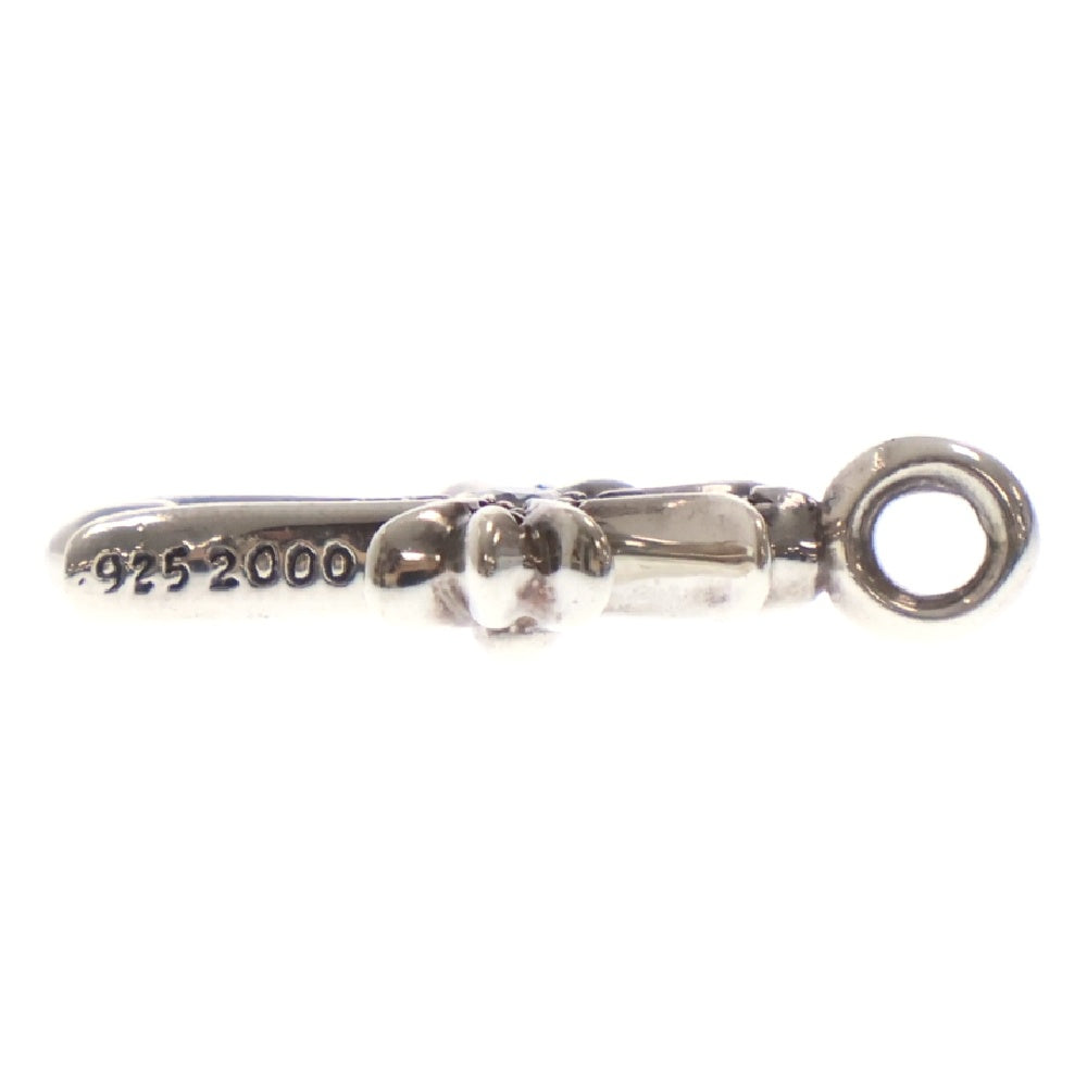 CHROME HEARTS(クロムハーツ) TNY CRSF P DMND タイニーファットクロス PAVEダイヤ ペンダント シルバーネックレストップ シルバー