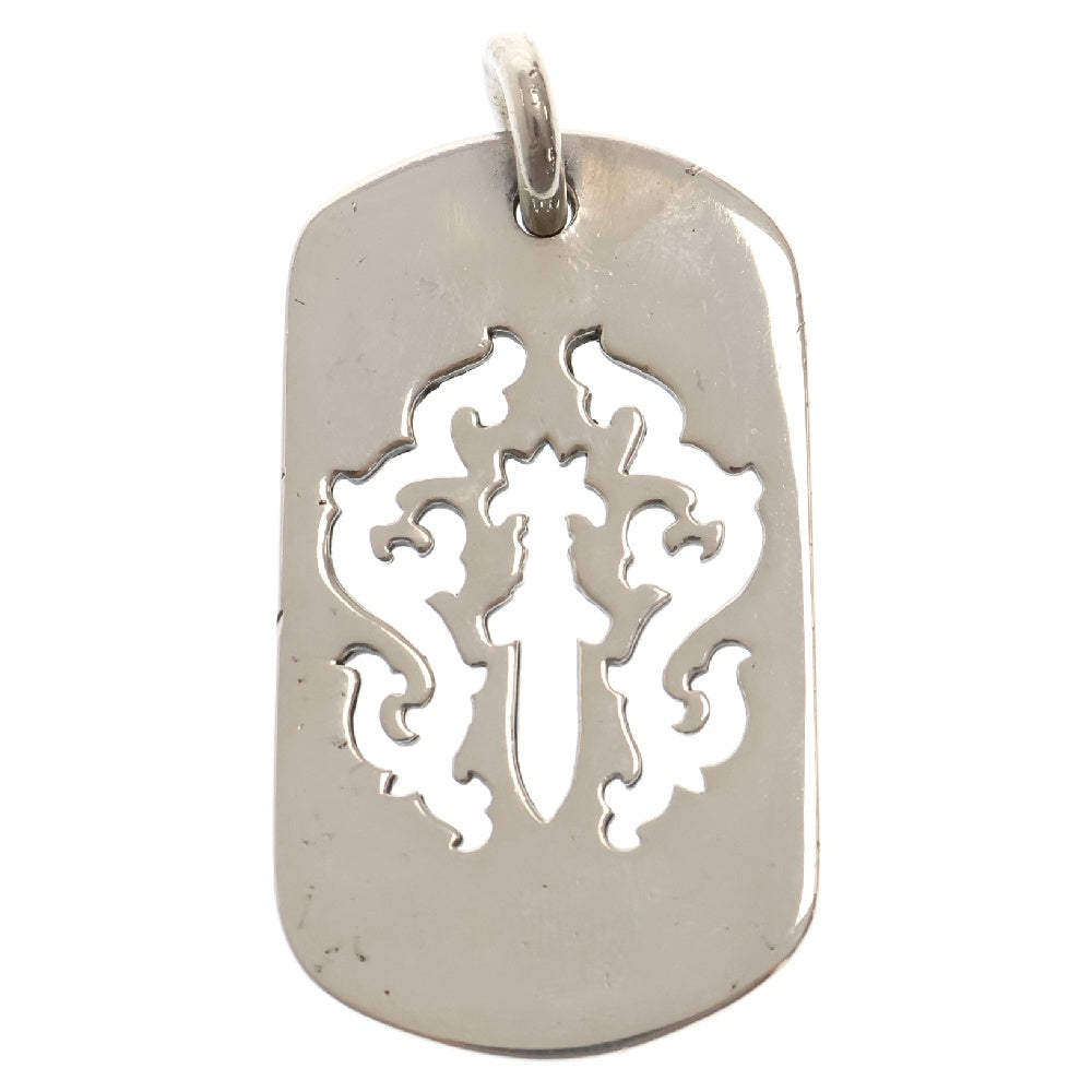 CHROME HEARTS(クロムハーツ) ヴァインダガーカットアウト ドッグタグ スモール シルバー