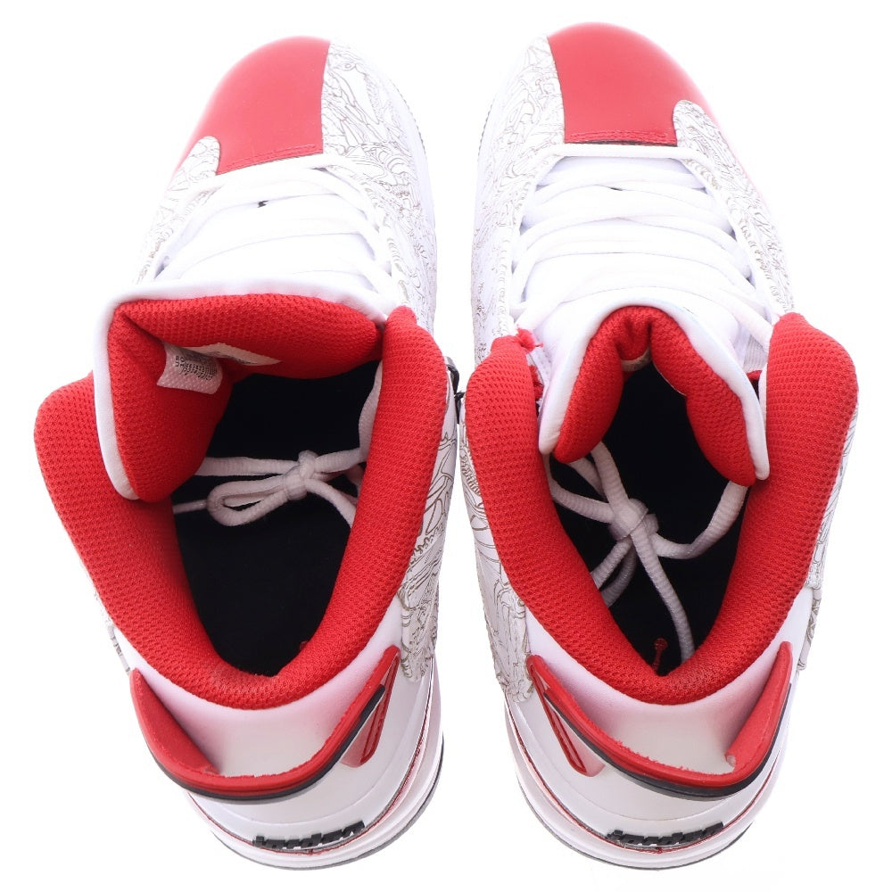 NIKE(ナイキ) AIR JORDAN DUB ZERO 311046 163 エア ジョーダン ダブ ゼロ ハイカットスニーカー ホワイト/レッド US10/28.0cm