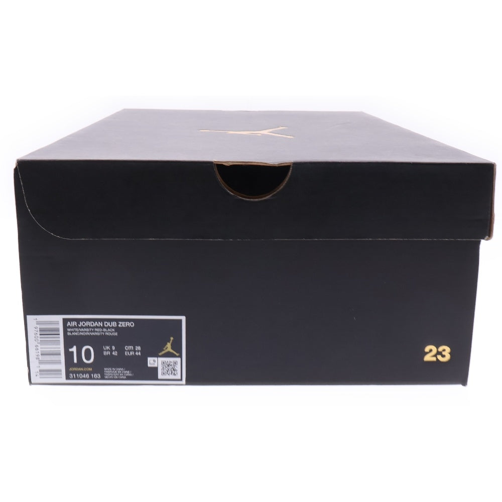 NIKE(ナイキ) AIR JORDAN DUB ZERO 311046 163 エア ジョーダン ダブ ゼロ ハイカットスニーカー ホワイト/レッド US10/28.0cm