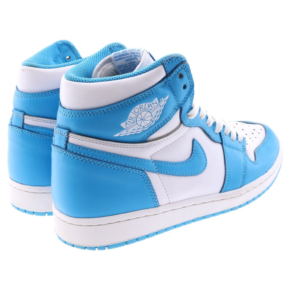 NIKE(ナイキ) AIR JORDAN1 RETRO HIGH UNC 555088-117 エアジョーダン1 ノースカロライナ ハイカットスニーカー ブルー/ホワイト US9/27cm