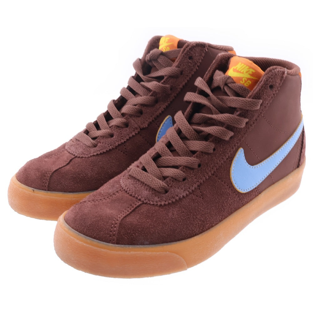 NIKE SB(ナイキエスビー) WHY SO SAD WMNS BRUIN HIGH BROWN DX4325-200 ワイ ソー サッド ウィメンズ ブルイン ハイカットスニーカー ブラウン US7/24cm