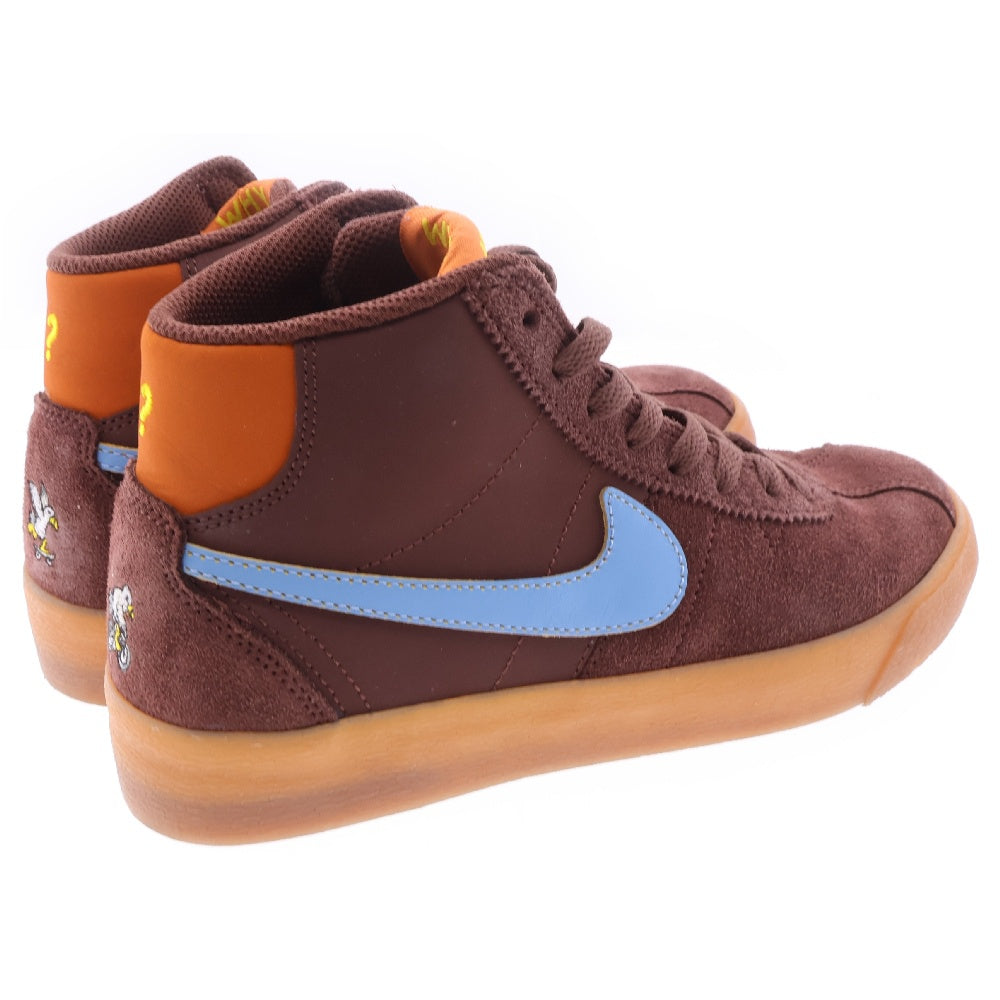 NIKE SB(ナイキエスビー) WHY SO SAD WMNS BRUIN HIGH BROWN DX4325-200 ワイ ソー サッド ウィメンズ ブルイン ハイカットスニーカー ブラウン US7/24cm