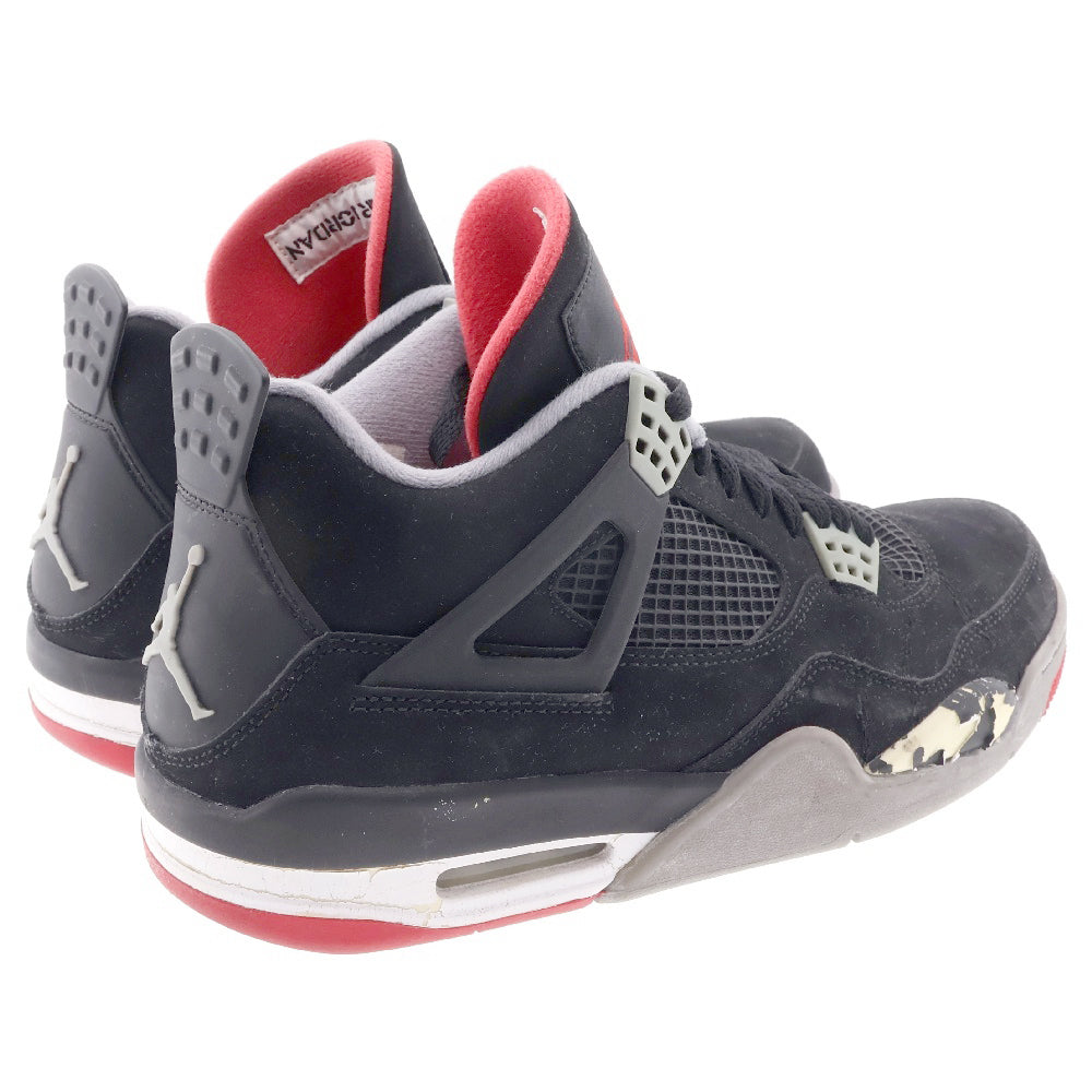 NIKE(ナイキ) 【観賞用 2011年製】AIR JORDAN 4 RETRO FIRE RED 308497-089 エアジョーダン4 レトロ ファイヤーレッド ハイカットスニーカー ブラック/レッド US9/27cm