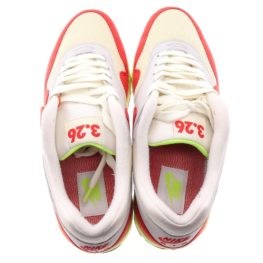 NIKE(ナイキ) AIR MAX 1 AIR MAX DAY 3.26 UNIVERSITY RED 665873ー106 エアマックス1 エアマックス デイ 3.26 ローカットスニーカー グレー/レッド US8/26cm