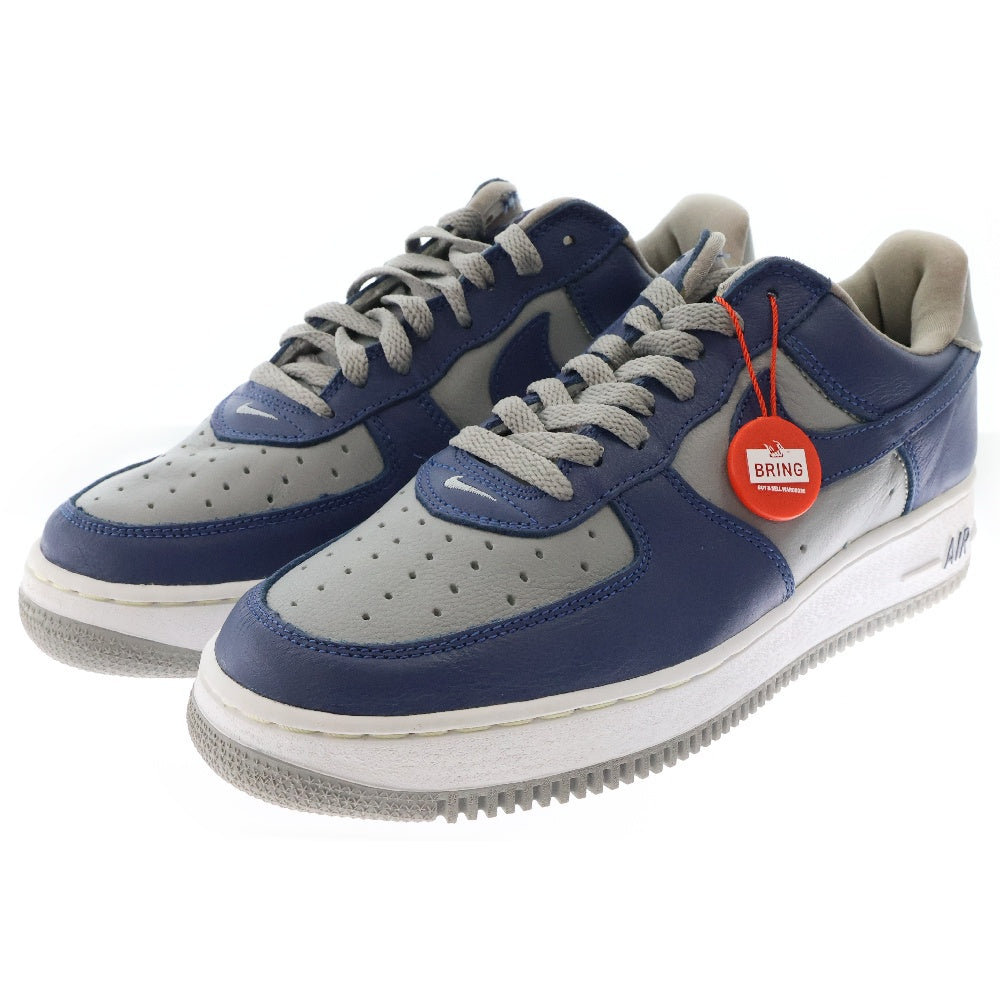 NIKE(ナイキ) × ATMOS AIR FORCE 1 LOW TWILIGHT BLUE 630033-044 アトモス エアフォース1 トワイライト ブルー ローカットスニーカー グレー/ブルー US8.5/26.5cm