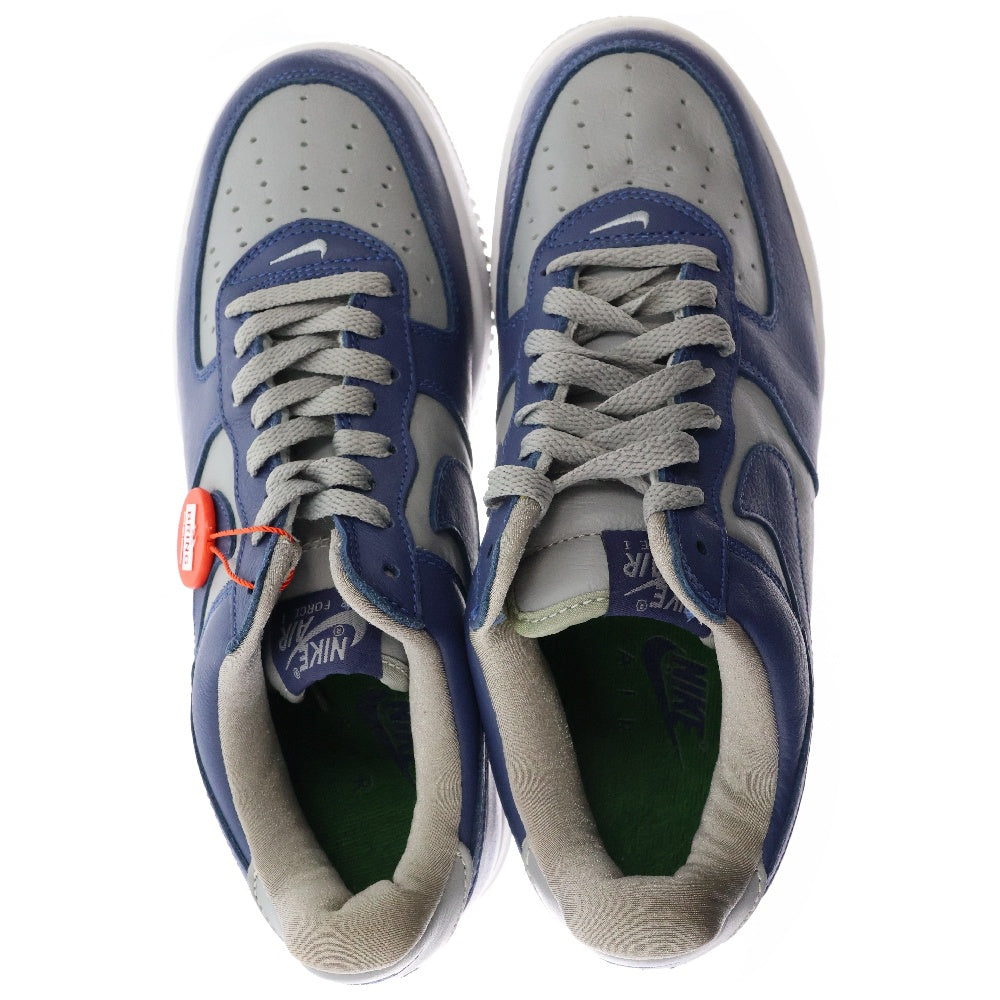 NIKE(ナイキ) × ATMOS AIR FORCE 1 LOW TWILIGHT BLUE 630033-044 アトモス エアフォース1 トワイライト ブルー ローカットスニーカー グレー/ブルー US8.5/26.5cm