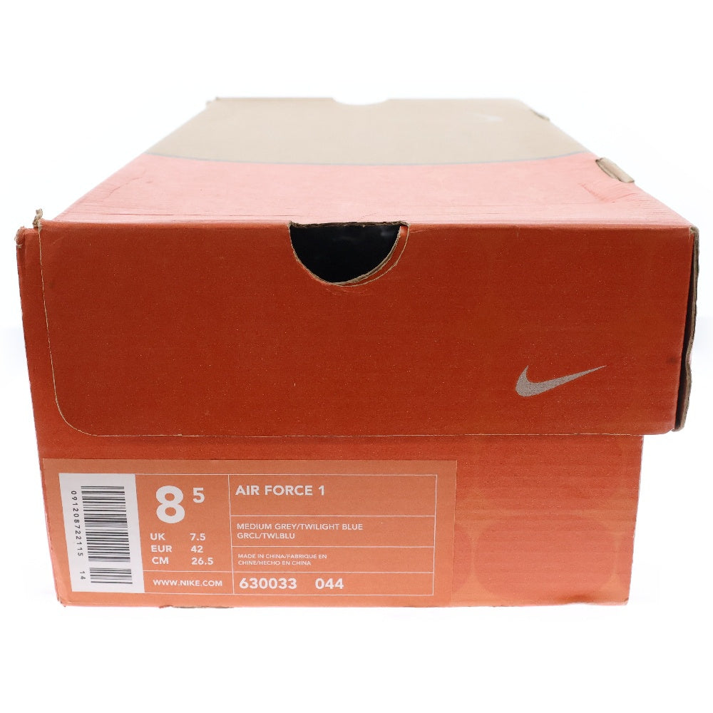 NIKE(ナイキ) × ATMOS AIR FORCE 1 LOW TWILIGHT BLUE 630033-044 アトモス エアフォース1 トワイライト ブルー ローカットスニーカー グレー/ブルー US8.5/26.5cm