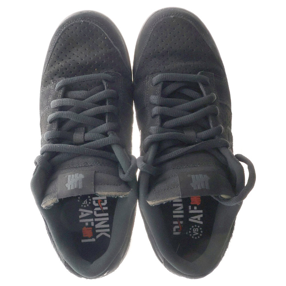 NIKE(ナイキ) ×UNDEFEATED DUNK LOW SP 5 ON IT DO9329-001 アンディフィーテッド ダンク ファイブオンイット ローカットスニーカー ブラック US8.5/26.5cm