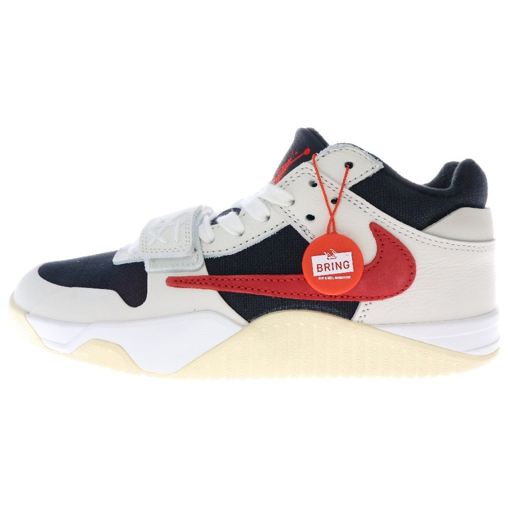 NIKE(ナイキ) トラヴィススコット ジョーダンジャンプマンジャック ローカットスニーカー ホワイト/ブラック/レッド US8.5/26.5cm FZ8117-101
