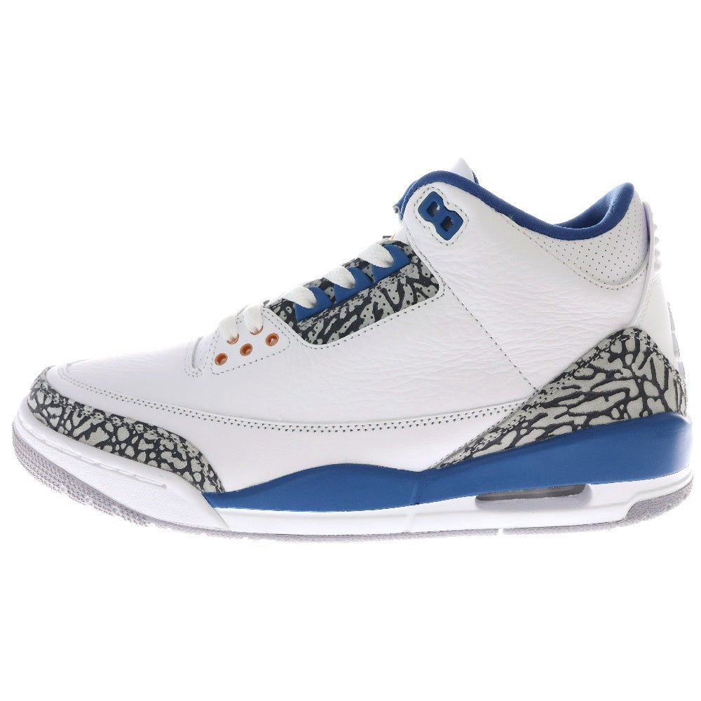 NIKE(ナイキ) AIR JORDAN 3 RETRO TRUE BLUE AND COPPER エアジョーダン3 レトロ トゥルーブルー アンド コッパー ハイカットスニーカー US9.5/27.5cm CT8532-148