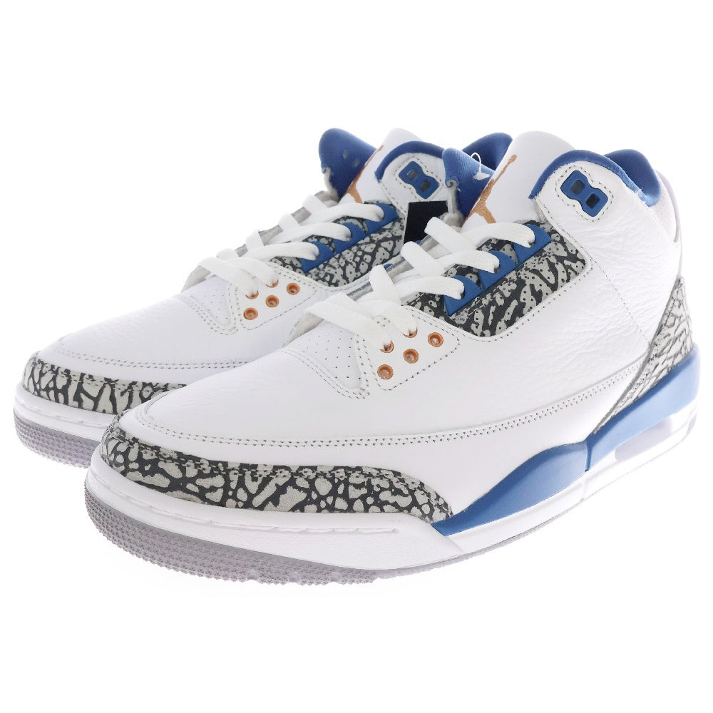 NIKE(ナイキ) AIR JORDAN 3 RETRO TRUE BLUE AND COPPER エアジョーダン3 レトロ トゥルーブルー アンド コッパー ハイカットスニーカー US9.5/27.5cm CT8532-148