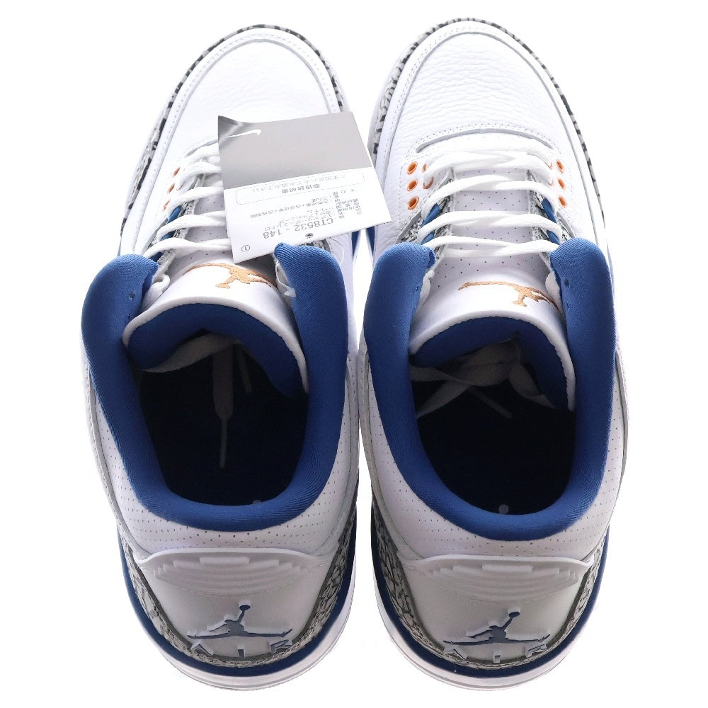 NIKE(ナイキ) AIR JORDAN 3 RETRO TRUE BLUE AND COPPER エアジョーダン3 レトロ トゥルーブルー アンド コッパー ハイカットスニーカー US9.5/27.5cm CT8532-148