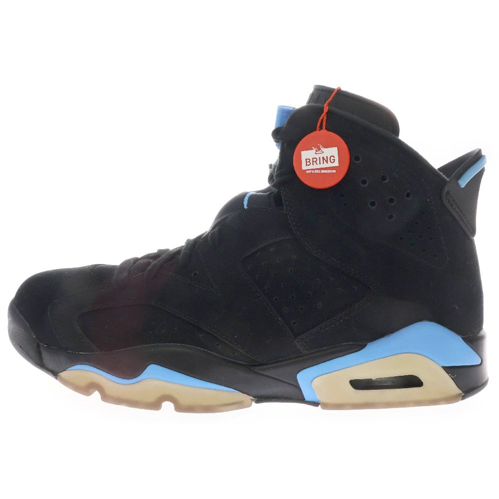 NIKE(ナイキ) AIR JORDAN 6 RETRO UNC 384664-006 エアジョーダン6 ハイカットスニーカー ブラック/ブルー US9/27cm