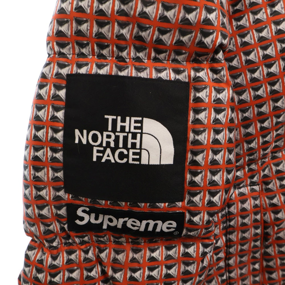 SUPREME(シュプリーム) 21SS ×THE NORTH FACE Studded Nuptse Jacket ノースフェイス スタッズ ヌプシ ダウンジャケット レッド NF0A5IQW