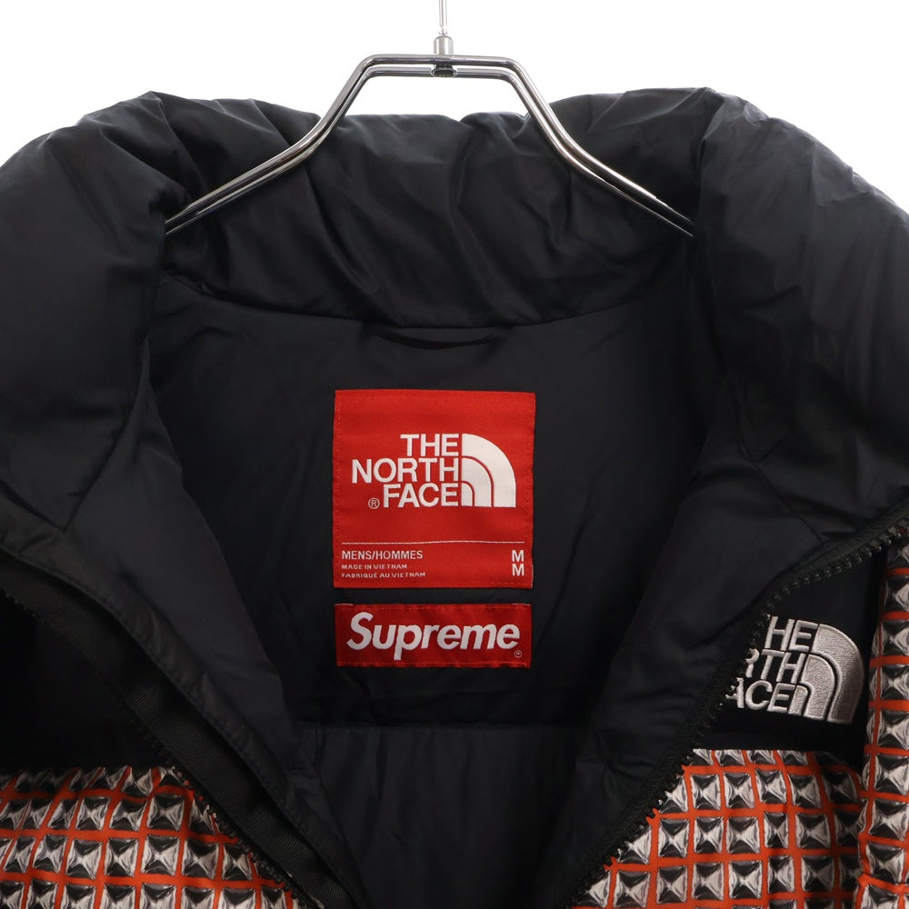 SUPREME(シュプリーム) 21SS ×THE NORTH FACE Studded Nuptse Jacket ノースフェイス スタッズ ヌプシ ダウンジャケット レッド NF0A5IQW