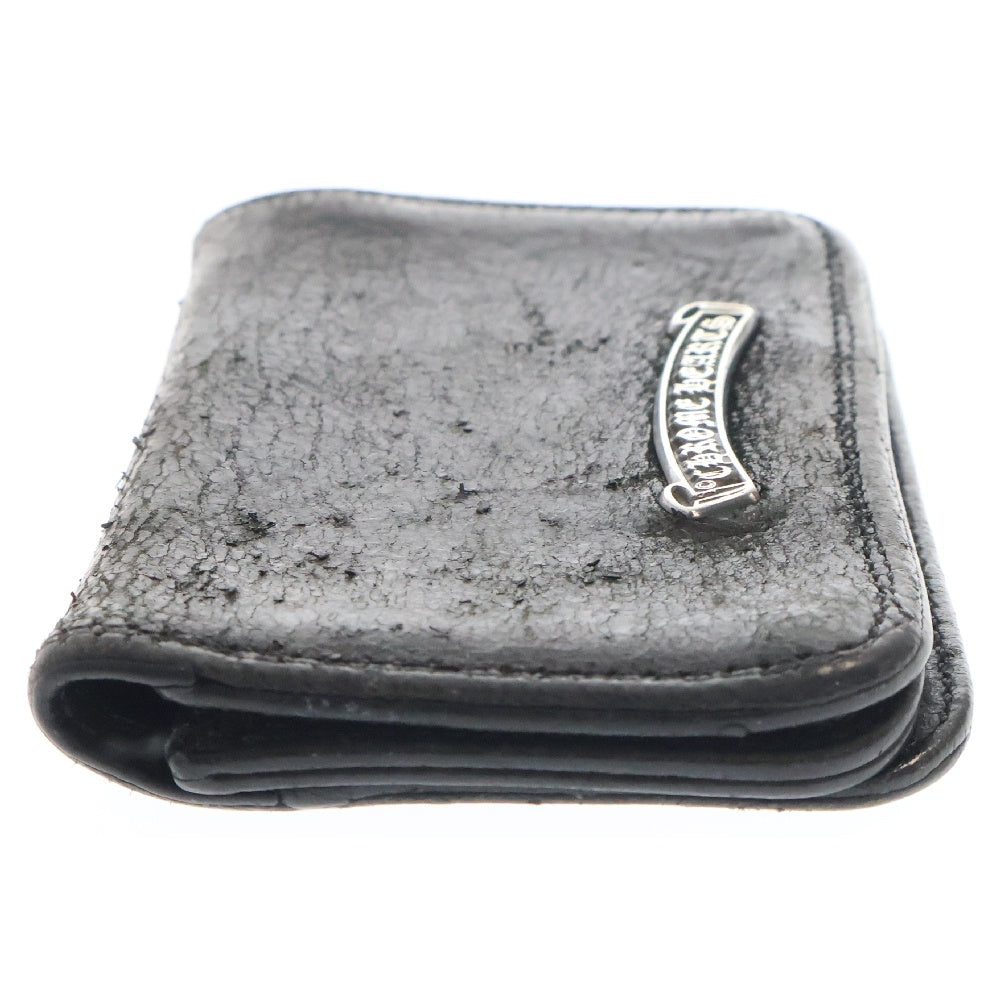 CHROME HEARTS(クロムハーツ) CARD CASE グロメット付きレザーカードケース ブラック