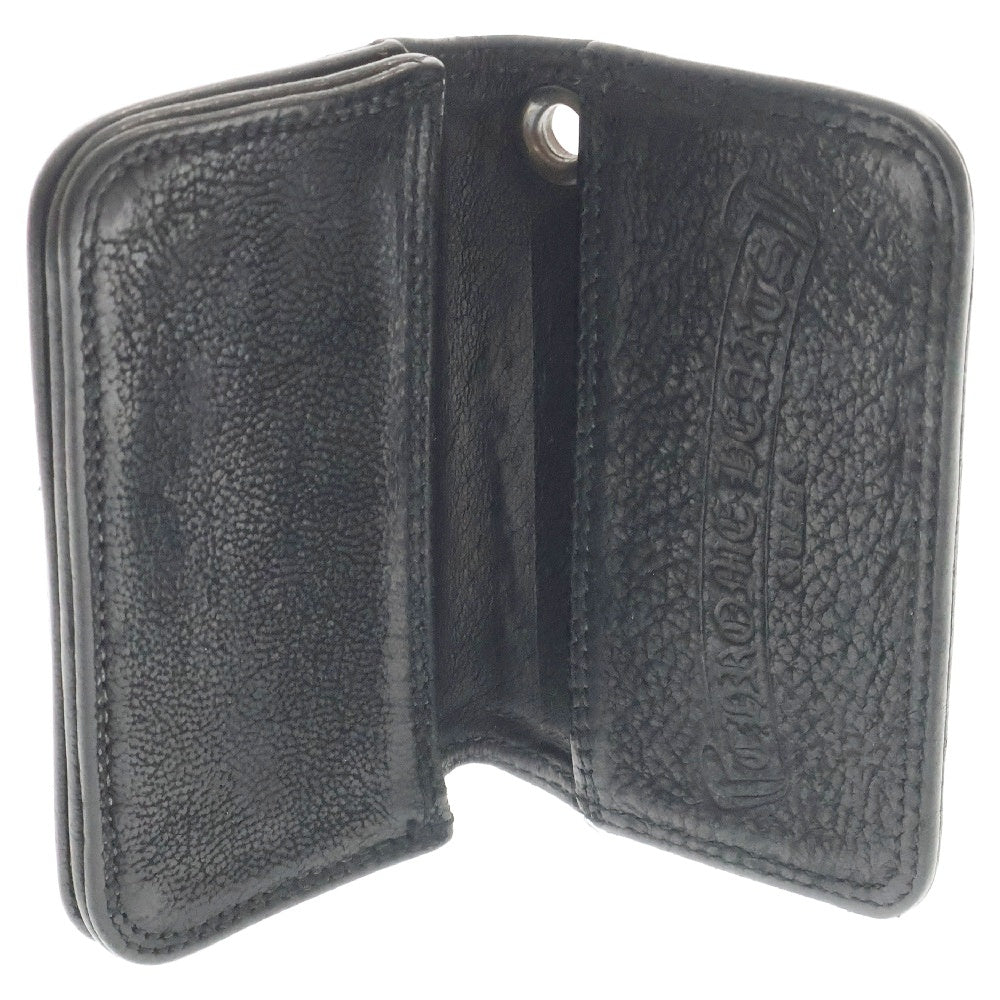 CHROME HEARTS(クロムハーツ) CARD CASE グロメット付きレザーカードケース ブラック