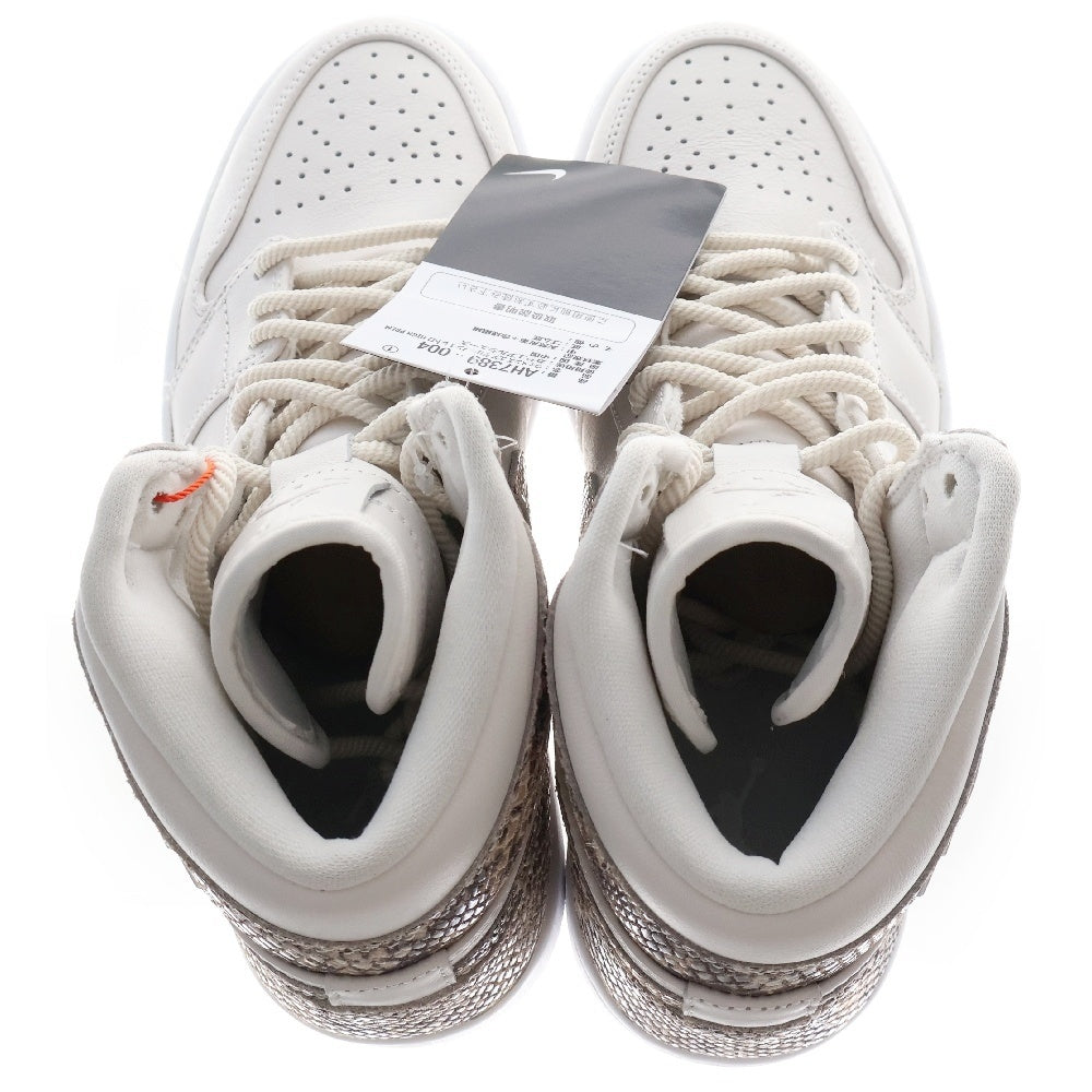 NIKE(ナイキ) ウィメンズ エアジョーダン1 ホワイト スネーク ハイカットスニーカー ホワイト US7.5/24.5cm レディース AH7389-004