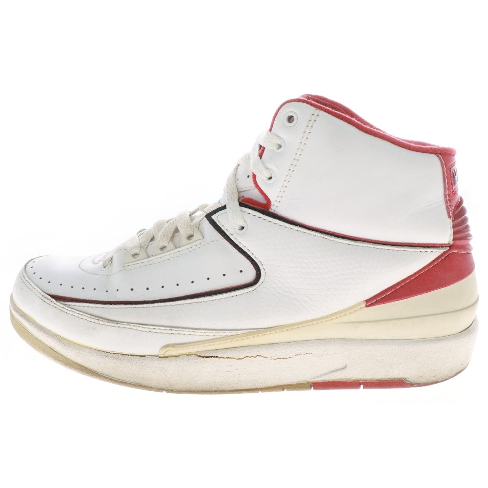 NIKE(ナイキ) 【観賞用 2008年製】AIR JORDAN2 RETRO WHITE/RED エアジョーダン2 レトロ 308308-162ホワイト/レッド US9.5/27.5cm