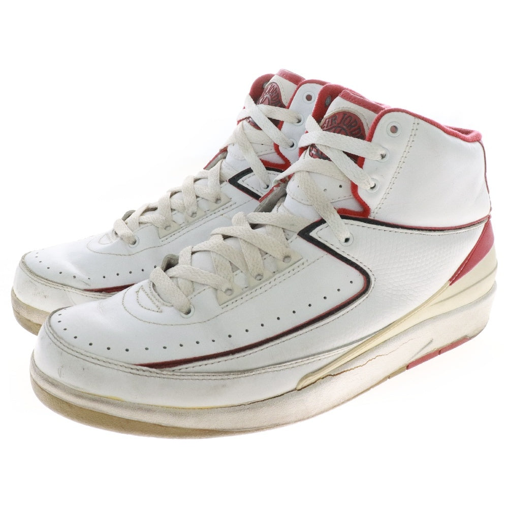 NIKE(ナイキ) 【観賞用 2008年製】AIR JORDAN2 RETRO WHITE/RED エアジョーダン2 レトロ 308308-162ホワイト/レッド US9.5/27.5cm