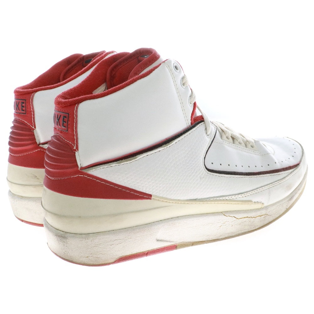 NIKE(ナイキ) 【観賞用 2008年製】AIR JORDAN2 RETRO WHITE/RED エアジョーダン2 レトロ 308308-162ホワイト/レッド US9.5/27.5cm